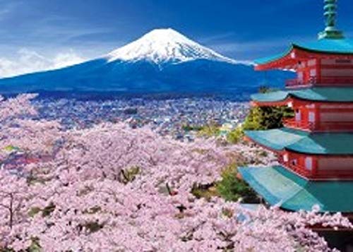 500 Pieces ” Fuji with pagoda ” Japanese Jigsaw Puzzle