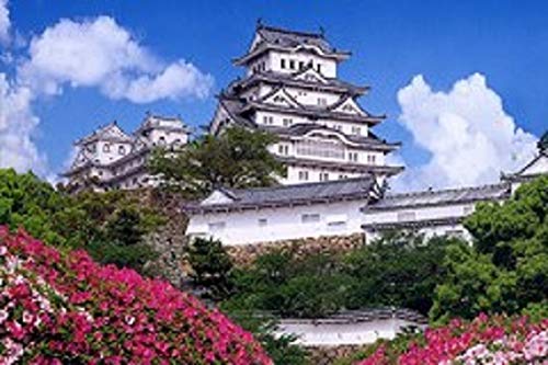 300 Pieces ” Himeji Castle with azaleas ” Japanese Jigsaw Puzzle